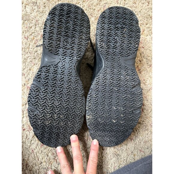 Fila Mens Black Leather Walking Shoes 11 Lightweight Comfort Lace-Up work shoe - Picture 4 of 7